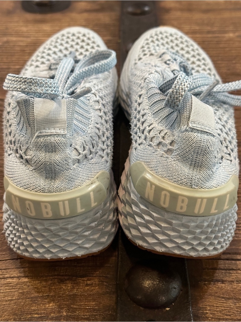 NOBULL Knit Runners in Pale Blue Trainer Sneakers